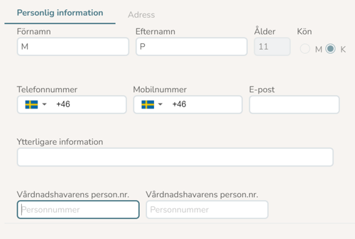 Skärmklipp vårdtagare