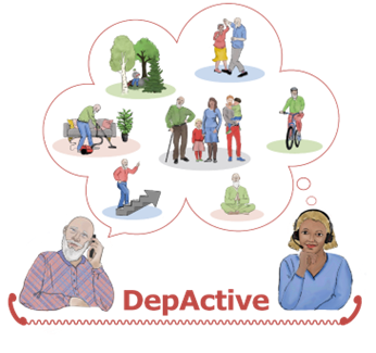 Personer som samtalar i telefon