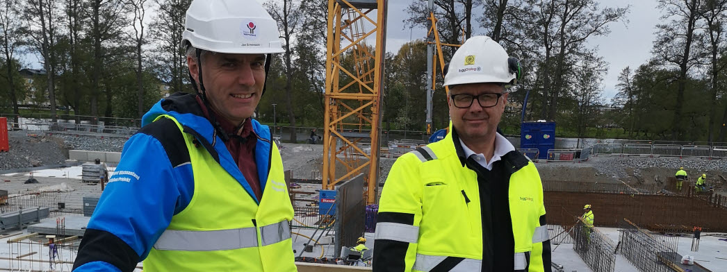 Jan Simonsson och Jonas Lundh leder byggprojektet tillsammans.